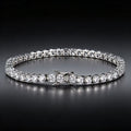 Vayqora™ White Zircon Tennis Bracelet – Elegant Sparkle