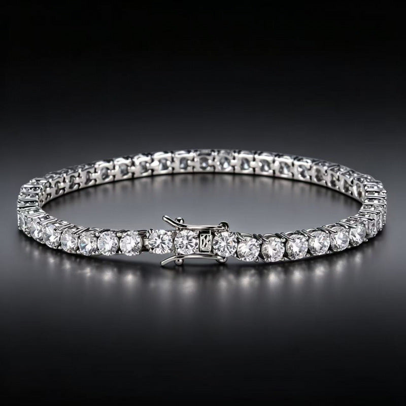 Vayqora™ White Zircon Tennis Bracelet – Elegant Sparkle